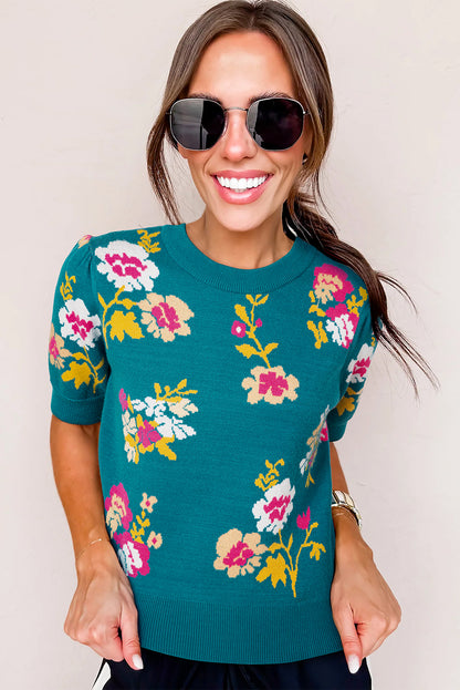 floral sweater