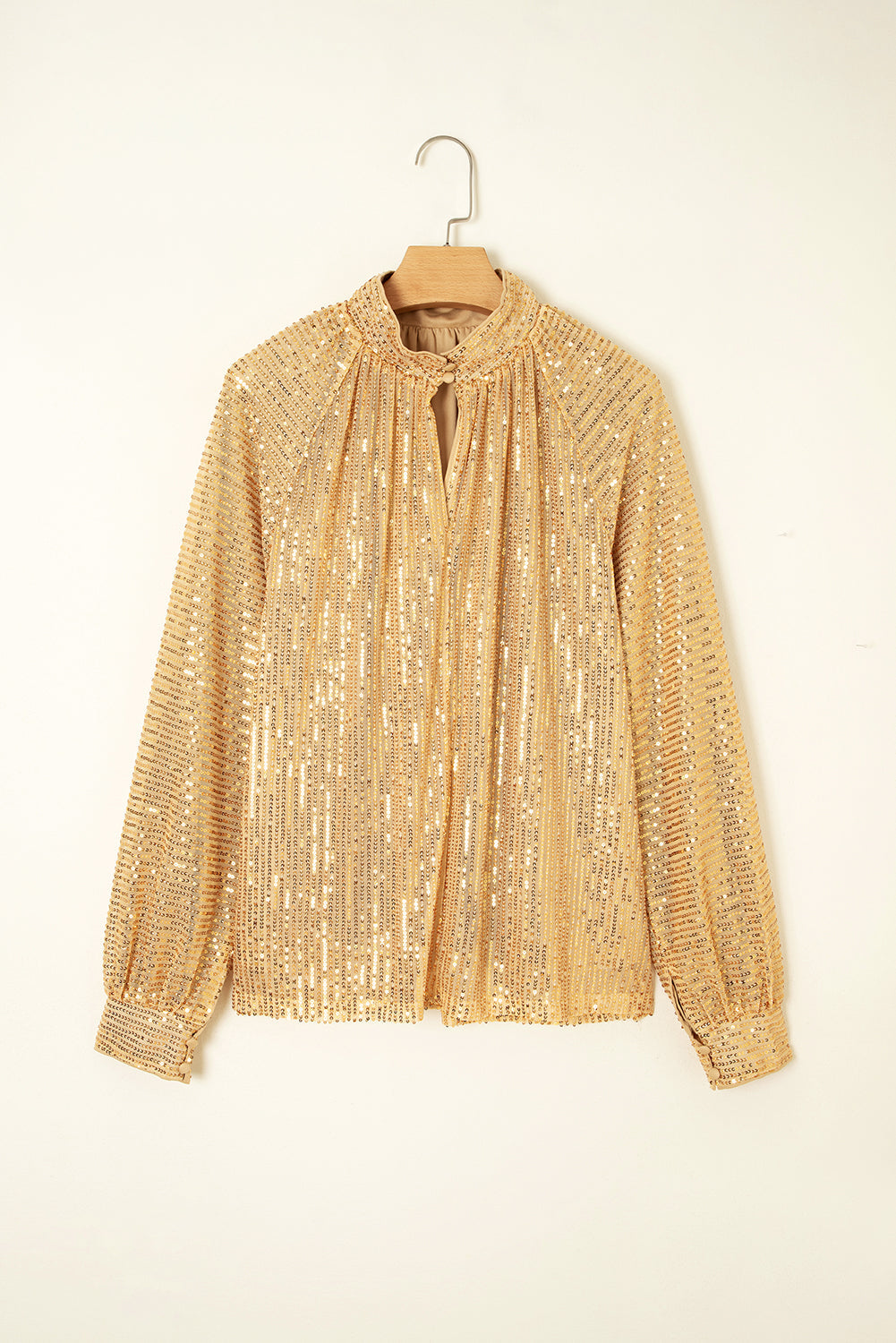 gold metallic blouse