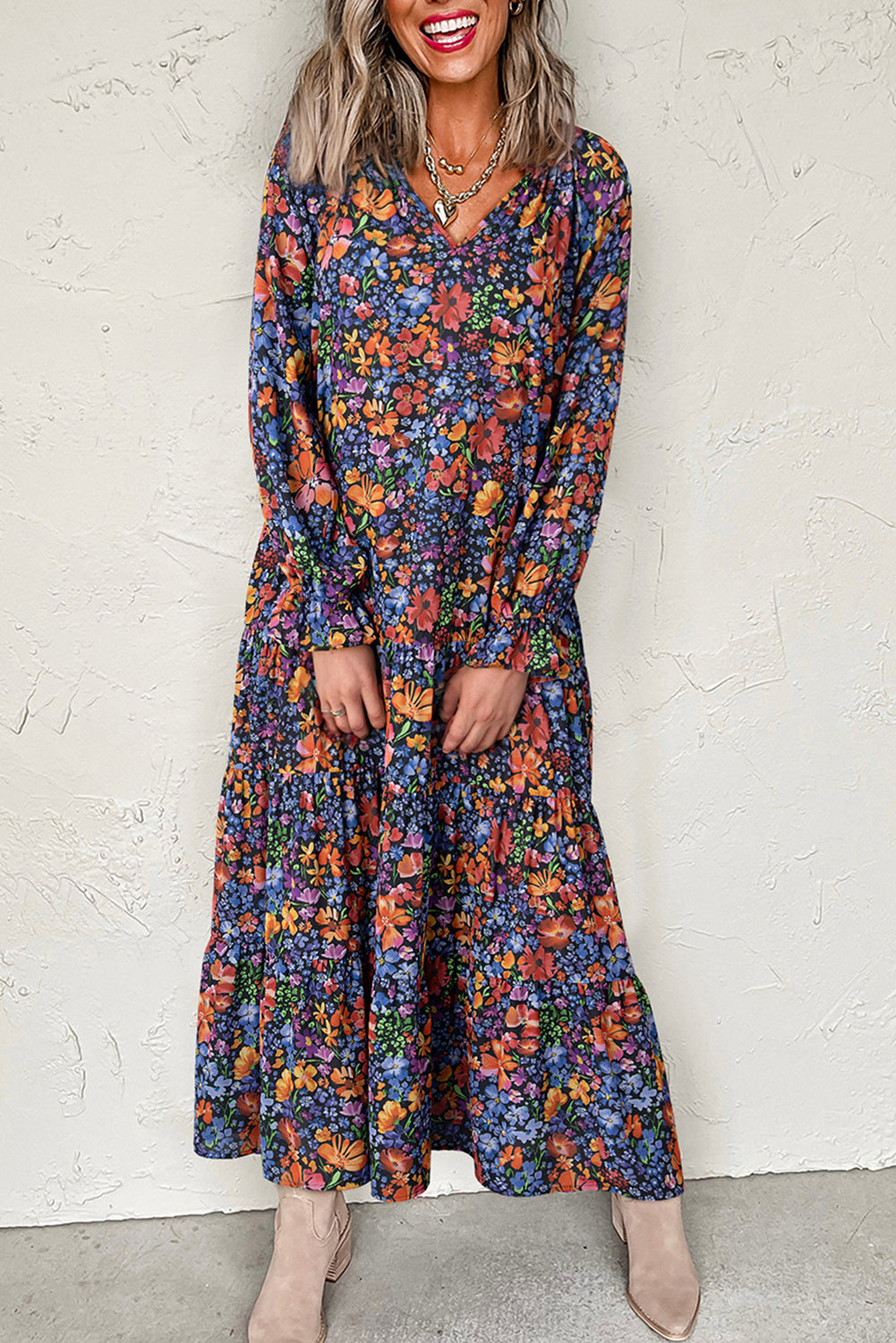 floral long dress