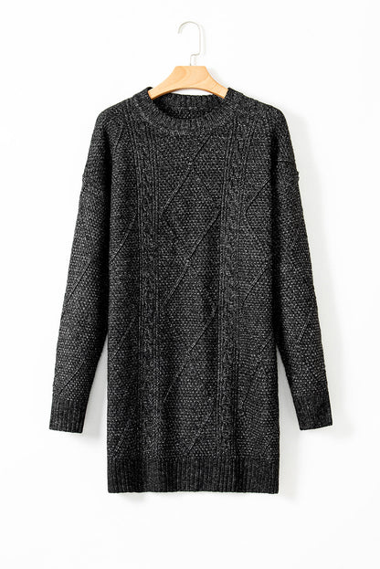 black knit dress