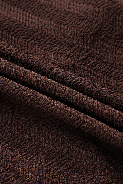 textured knit long sleeve top