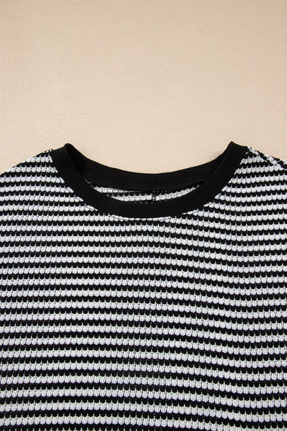black stripe top