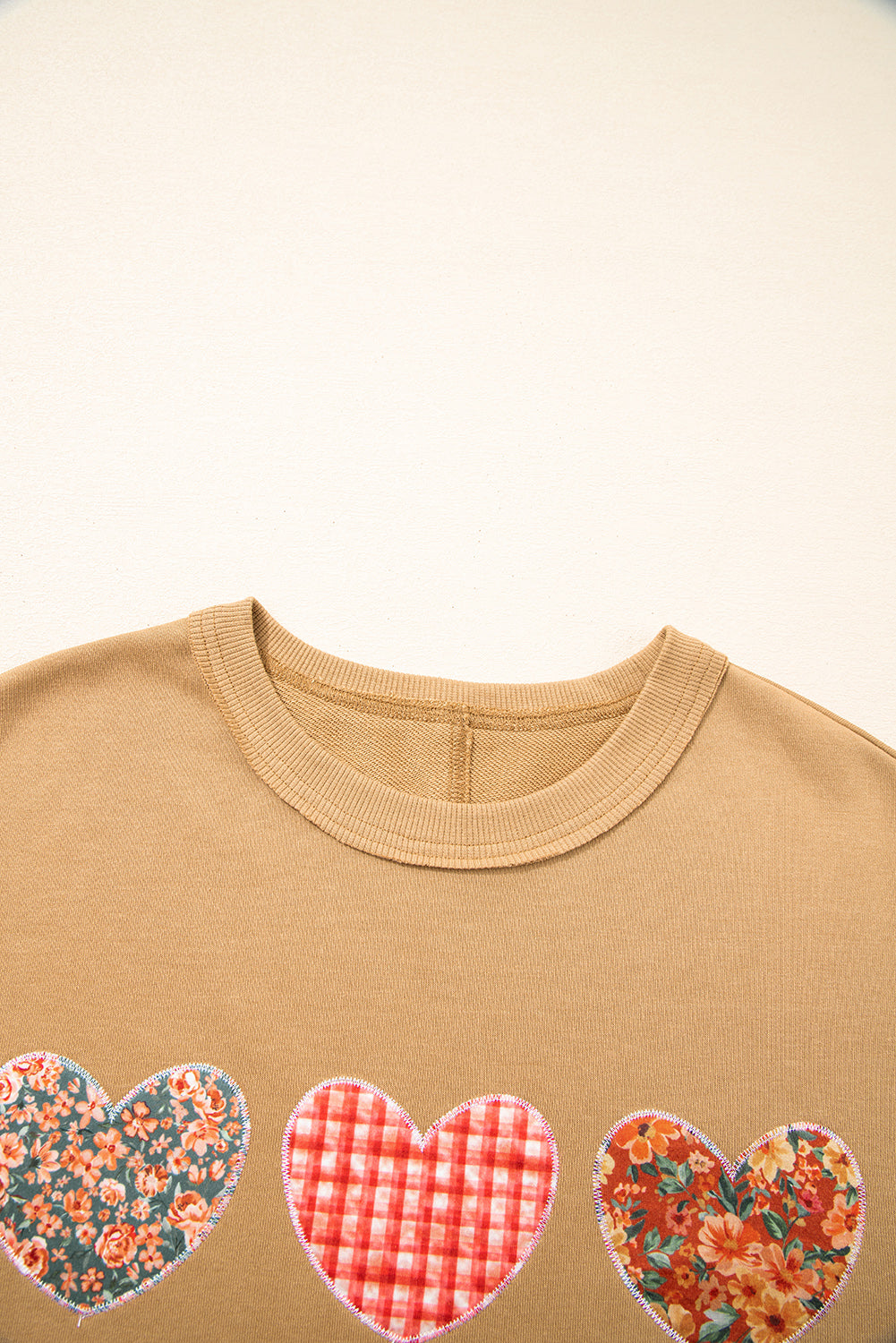 heart patch sweatshirt