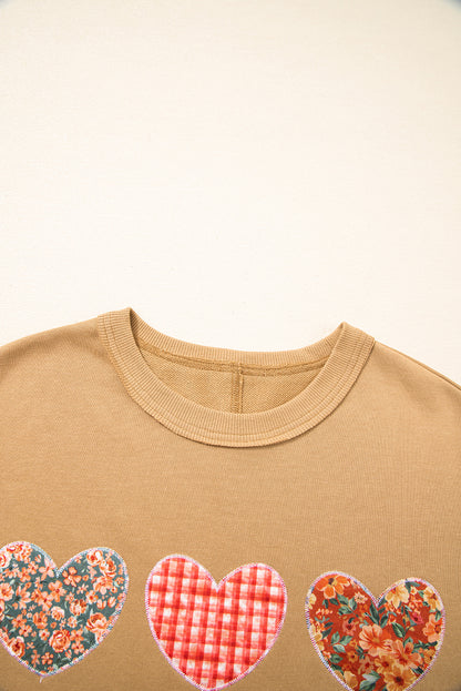 heart patch sweatshirt