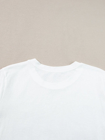 Baseball Mama Graphic Tee in White with Multi Color Print