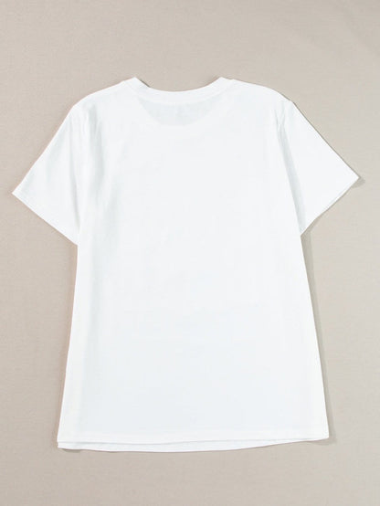 Baseball Mama Graphic Tee in White with Multi Color Print