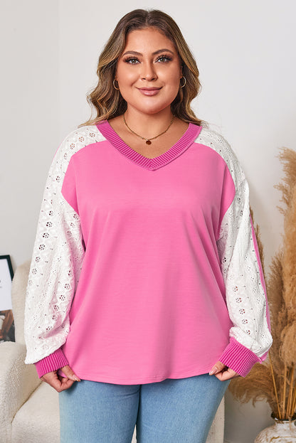 v neck plus size top