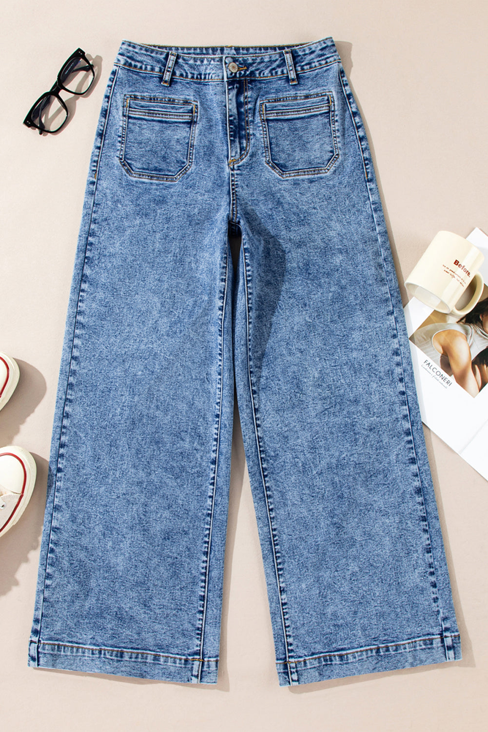 straight leg loose jeans