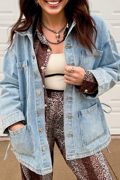 blue denim jacket