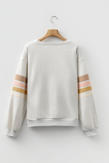 light grey sweatshirt
