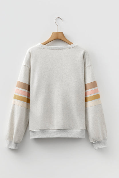 light grey sweatshirt