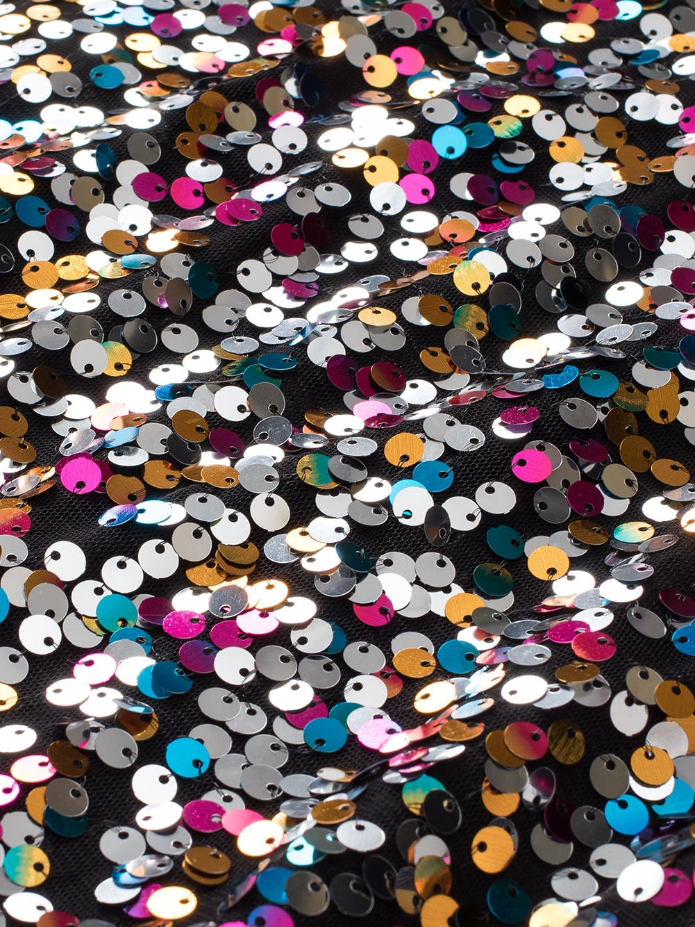 Vibrant Sequin Embellished Plus Size Party Top