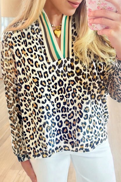 leopard blouse