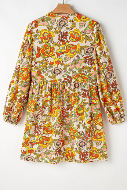 floral mini dress