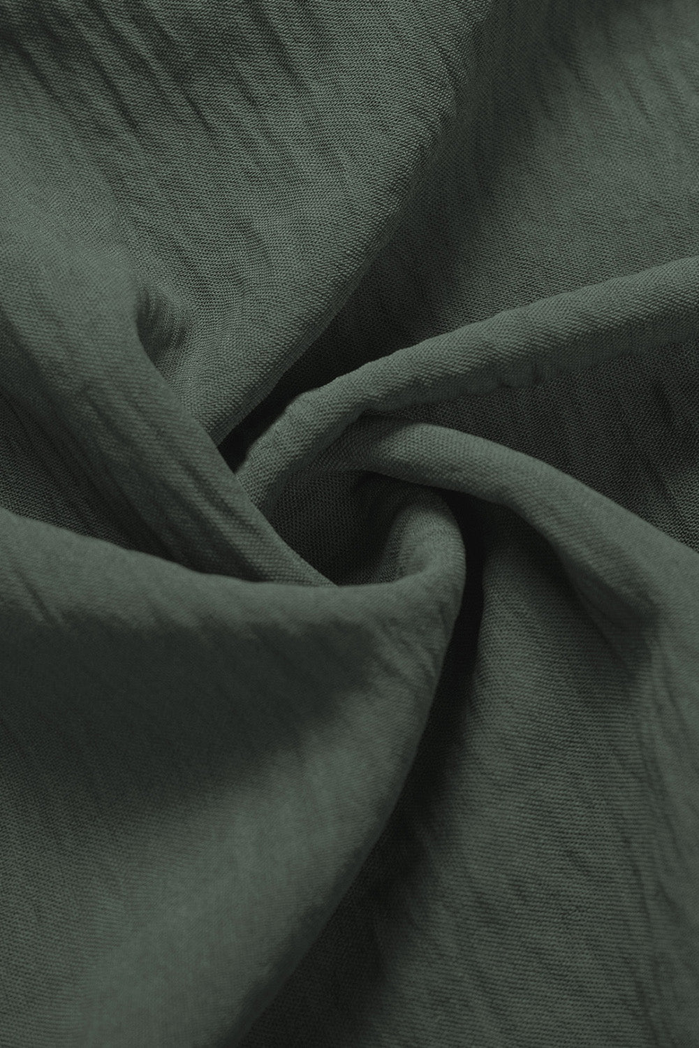 Green Buttoned Frill Tank Top