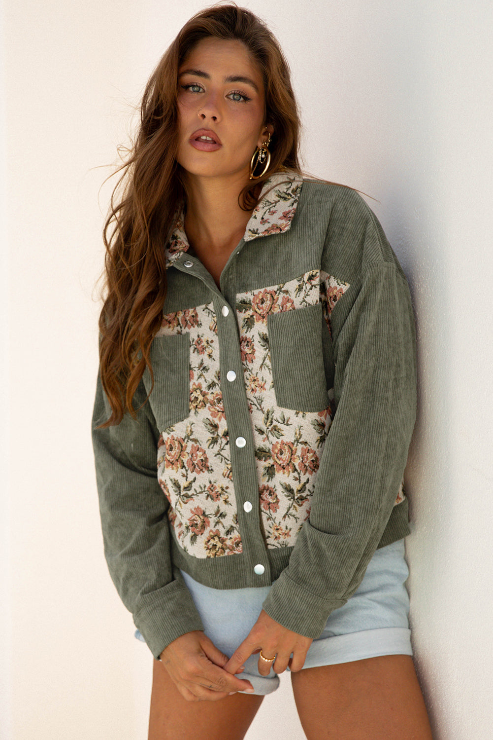 floral patchwork jacket