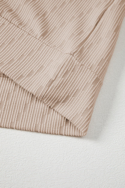 textured long sleeve top