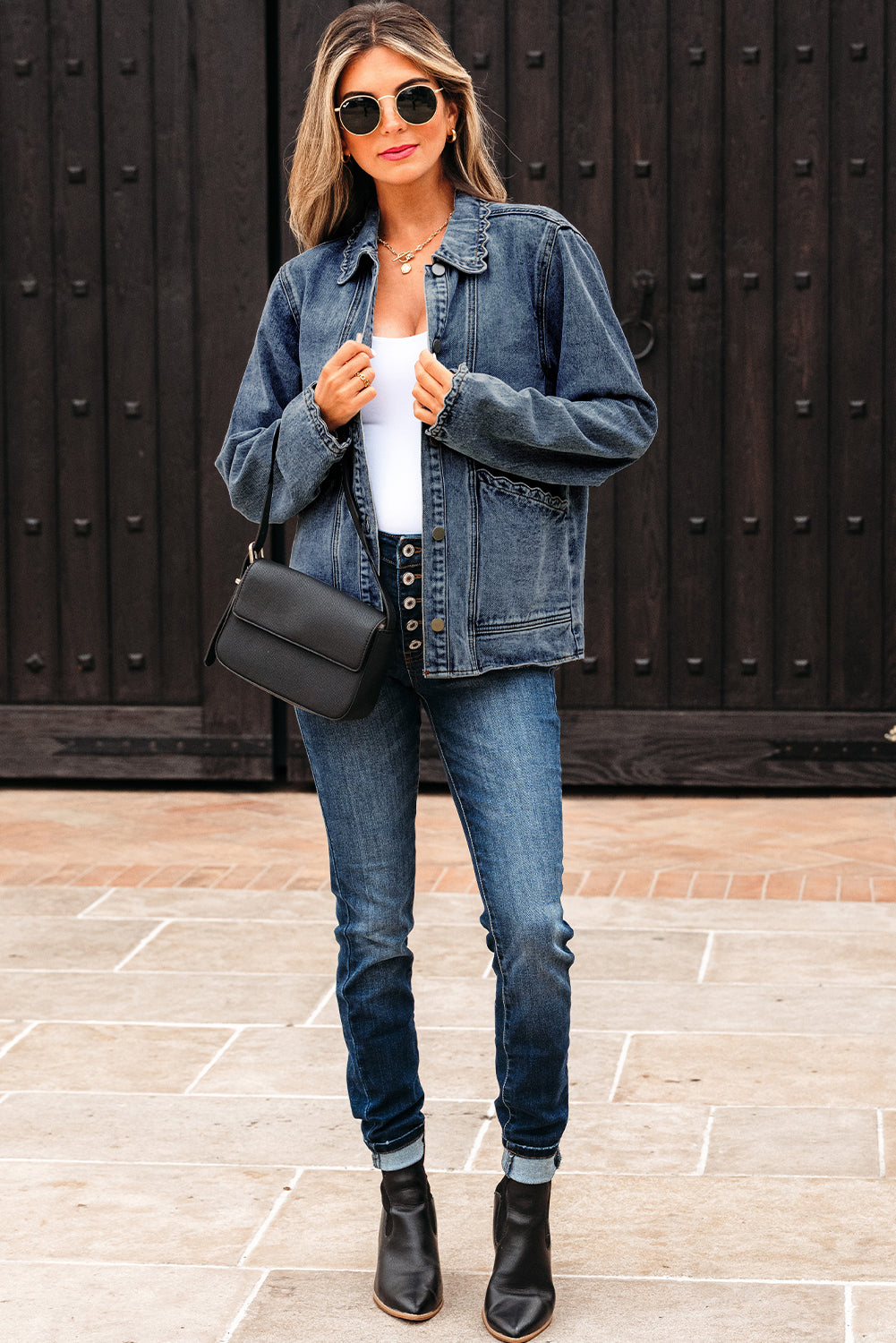 button up denim jacket