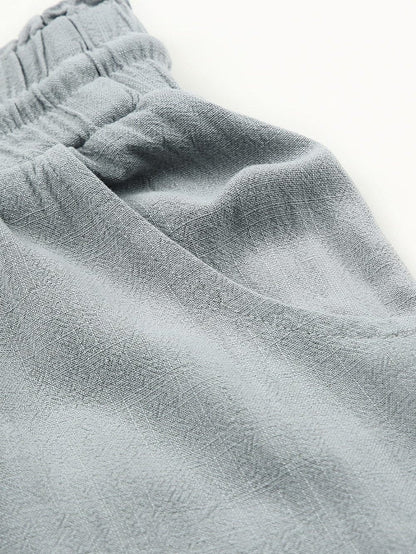 Beachy Gray Frayed Hem Pocketed Shorts