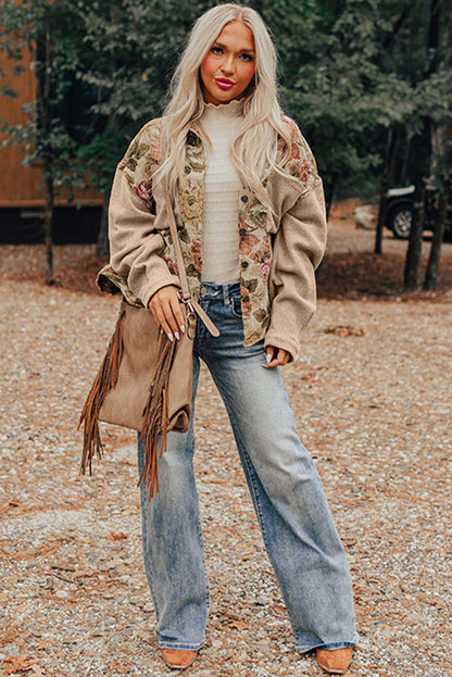 floral patchwork jacket