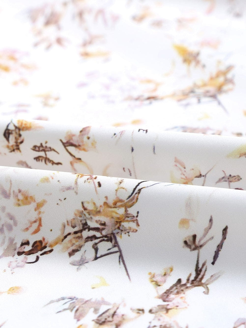 Beige Cowl Neck Floral Tank Top