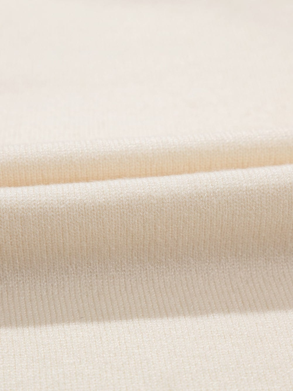 Beige Floral Embroidered Short Sleeve Knit Top