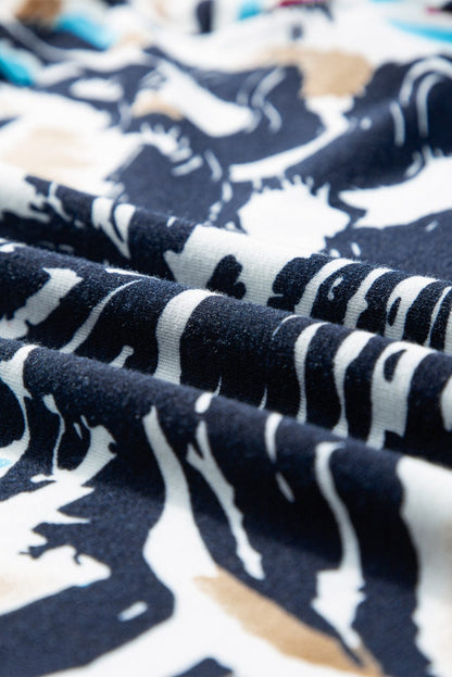 Beige Floral Strappy Back Spaghetti Strap Tank Top