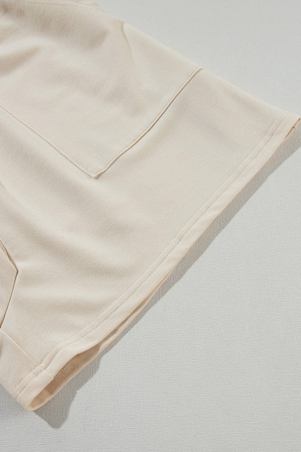 Beige Smocked Button Detail Sleeveless Romper