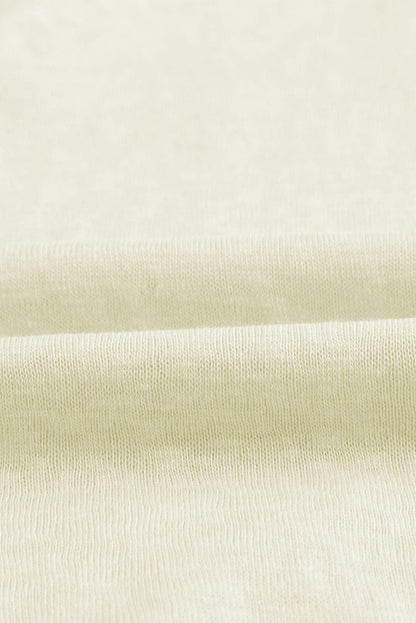 Beige V-Neck Button-Up Cardigan for Casual Layering