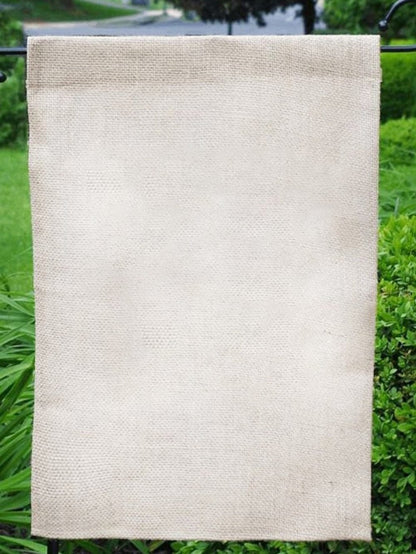 Beige Weatherproof Personalized Garden Flag