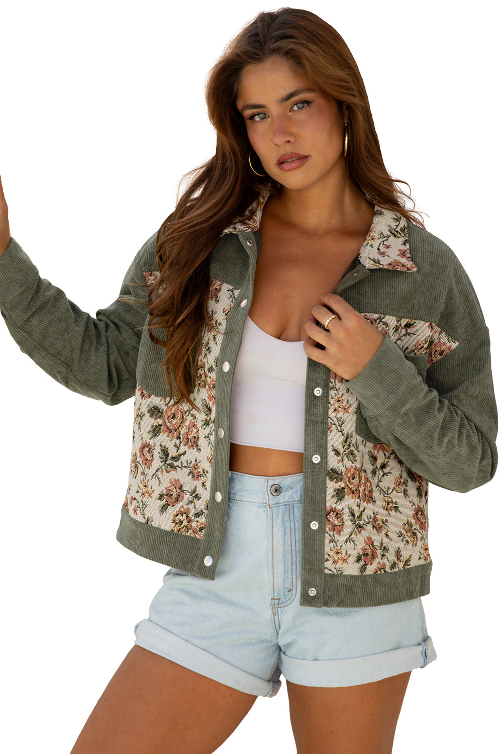 floral patchwork jacket