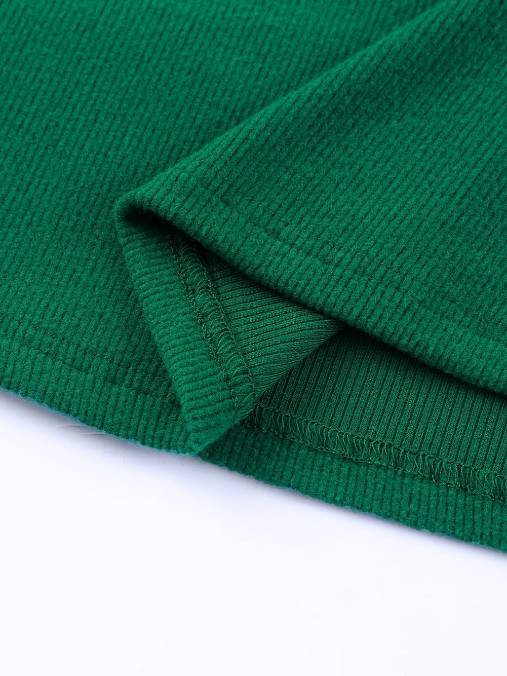 Green Floral Lace V Neck Long Sleeve Top