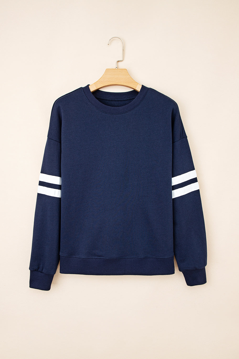 varsity stripe sweatshirt