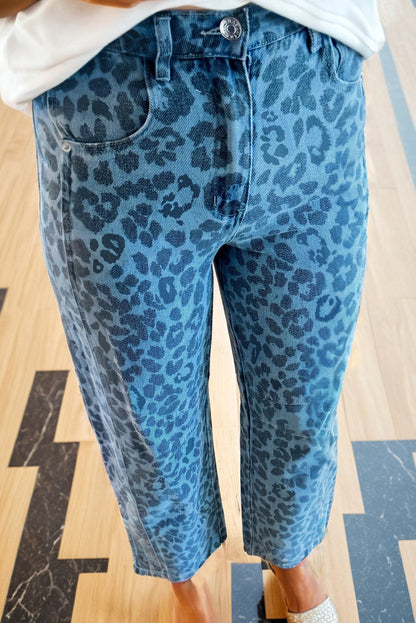 leopard print jeans womens