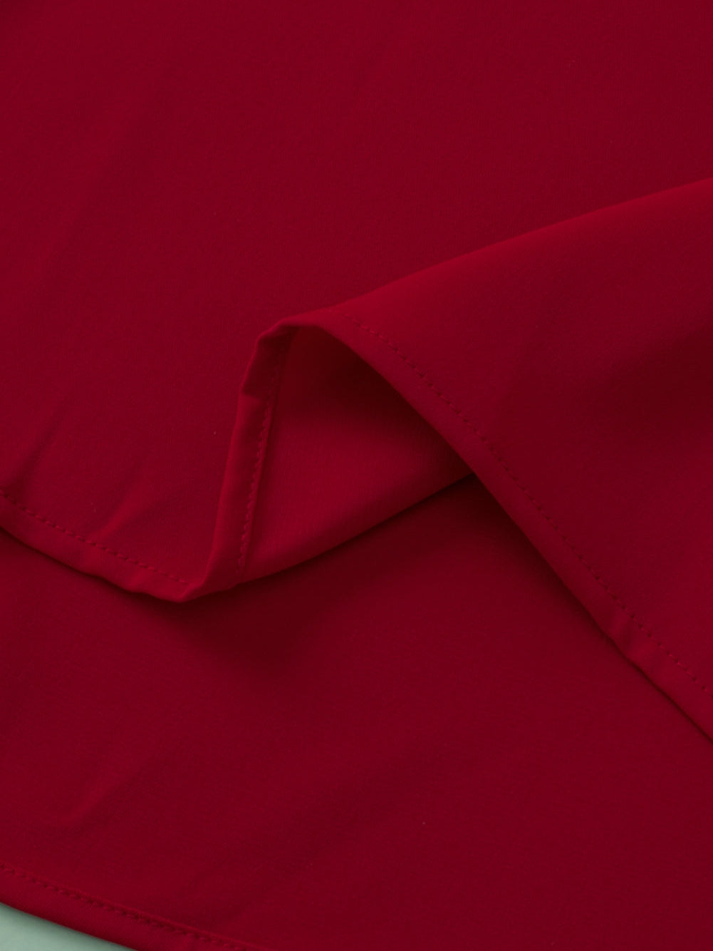 Red Dahlia Keyhole Pleated Crew Neck Plus Size T Shirt