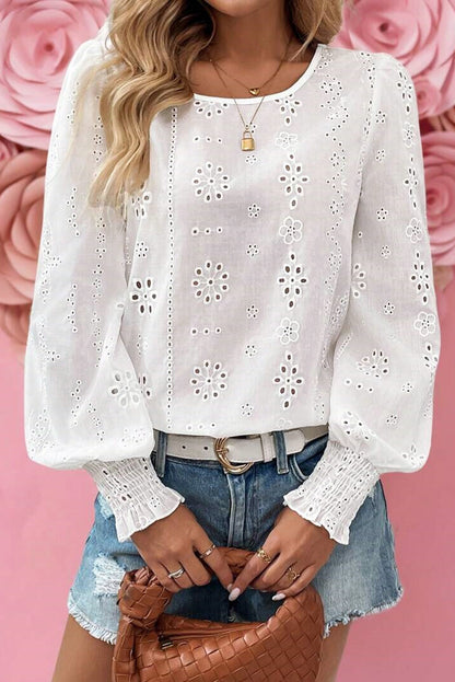lace long sleeve blouse