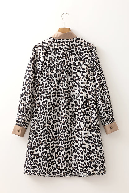 leopard mini dress
