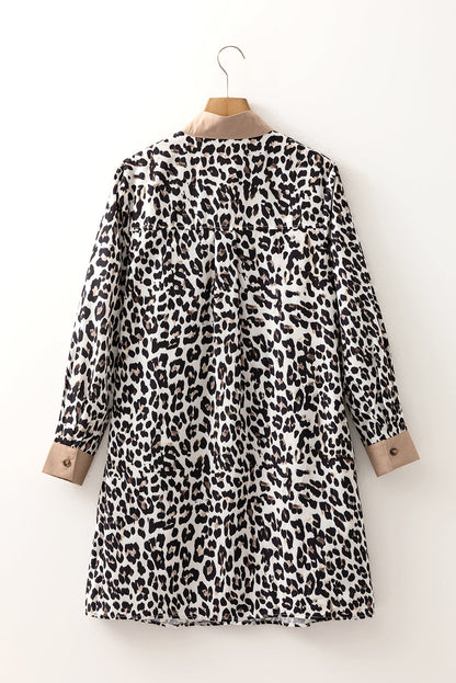 leopard mini dress