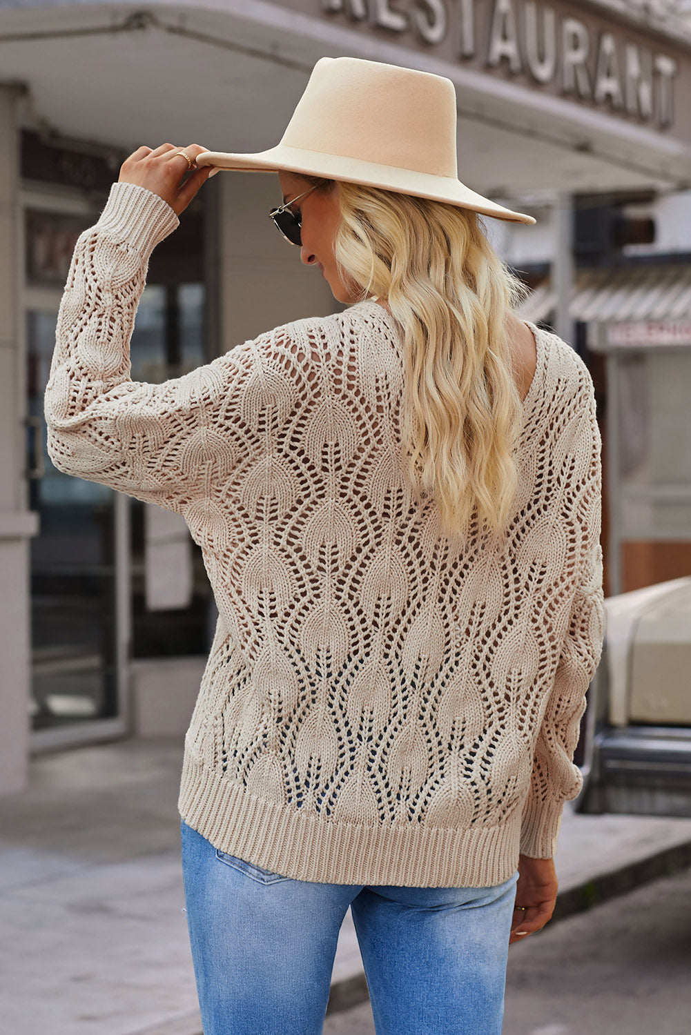 hollow out sweater