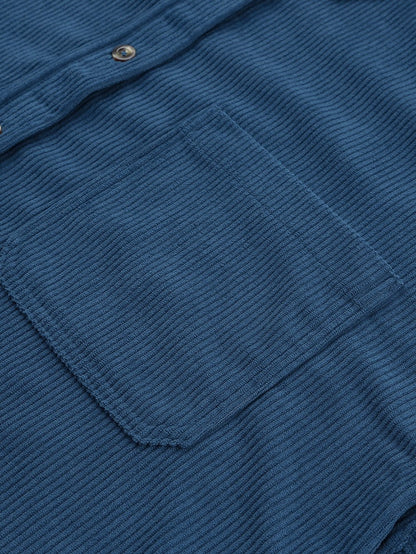 Elegant Button-Up V-Neck Long Sleeve Blouse