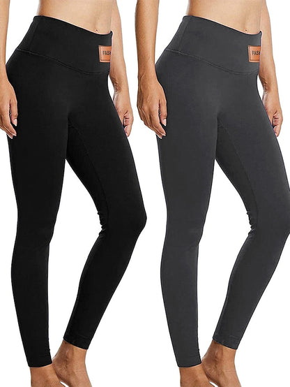 Fleece Lined Leggings For Women high elastic warm thick soft skinny high waisted Yoga Pants Winter Workout integrative for plus size - LuckyFash™