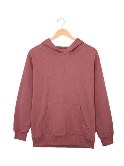 Bishop Halter Jewel Solid Color Long Sleeve Hoodie With Pocket