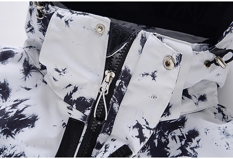 Men's Women's Hoodie Jacket Ski Jacket Outdoor Winter Thermal Warm Waterproof Windproof Breathable Detachable Hood Windbreaker Winter Jacket for Skiing Camping / Hiking Snowboarding Ski