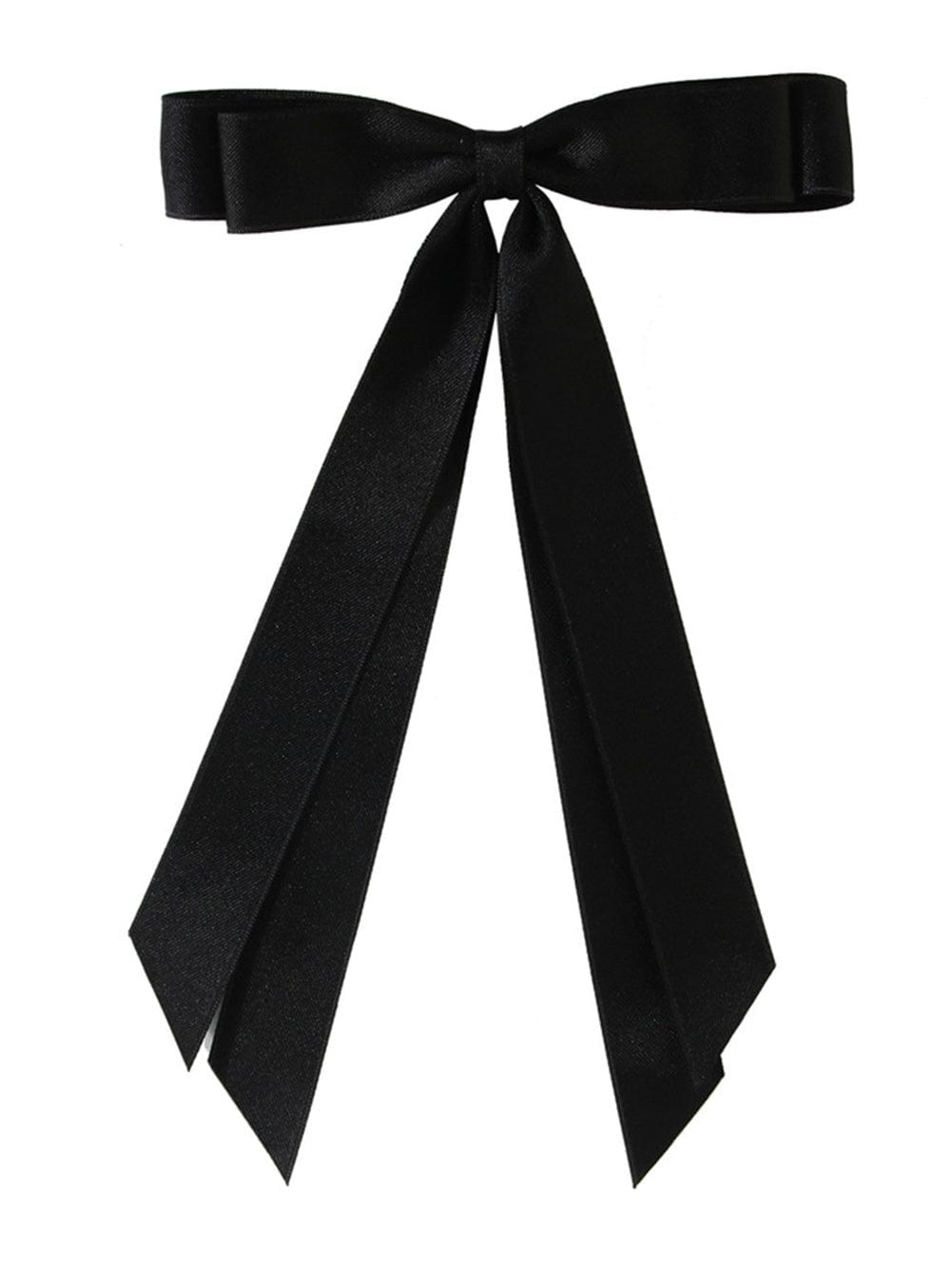 Black Double Bow Knot Alligator Hair Clip