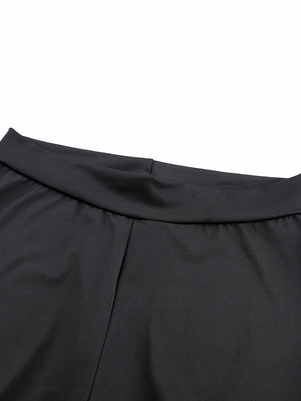 Black Front Lace-Up Grommet Leggings with Silver Hardware