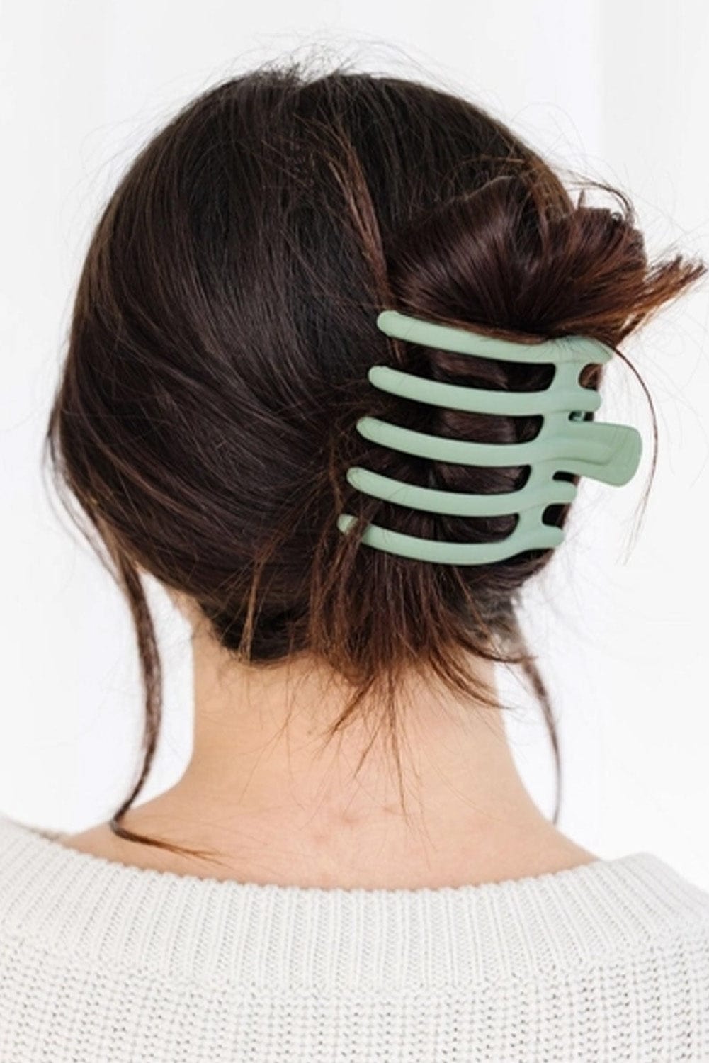 Black Frosted Hair Claw Clip with 5 Teeth