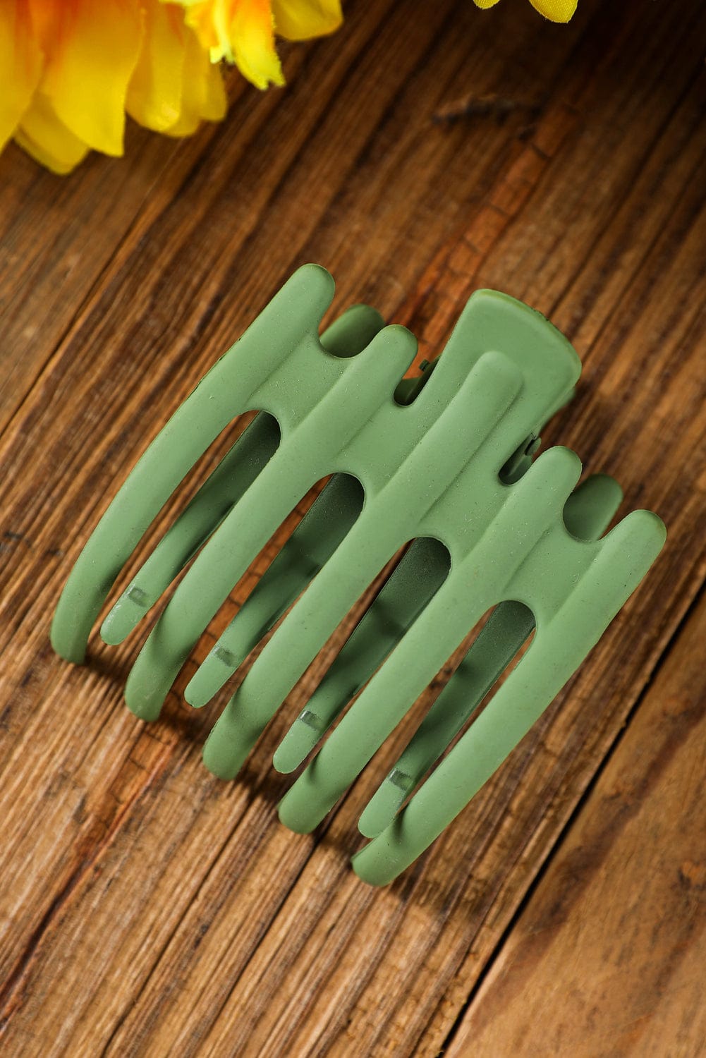 Black Frosted Hair Claw Clip with 5 Teeth