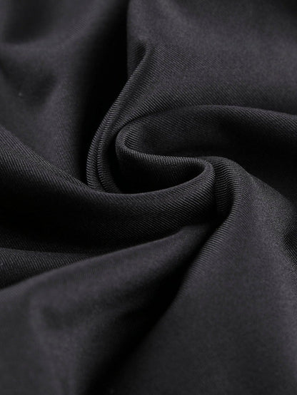 Black Grommet Lace Up Front Leggings