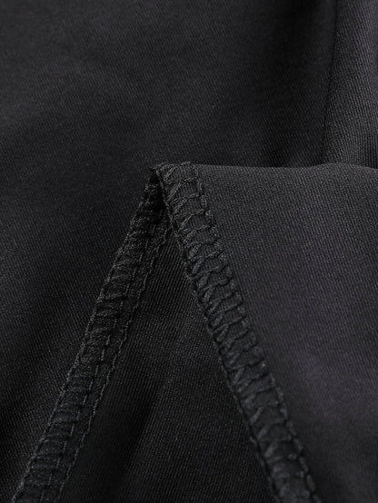 Black Grommet Lace Up Front Leggings