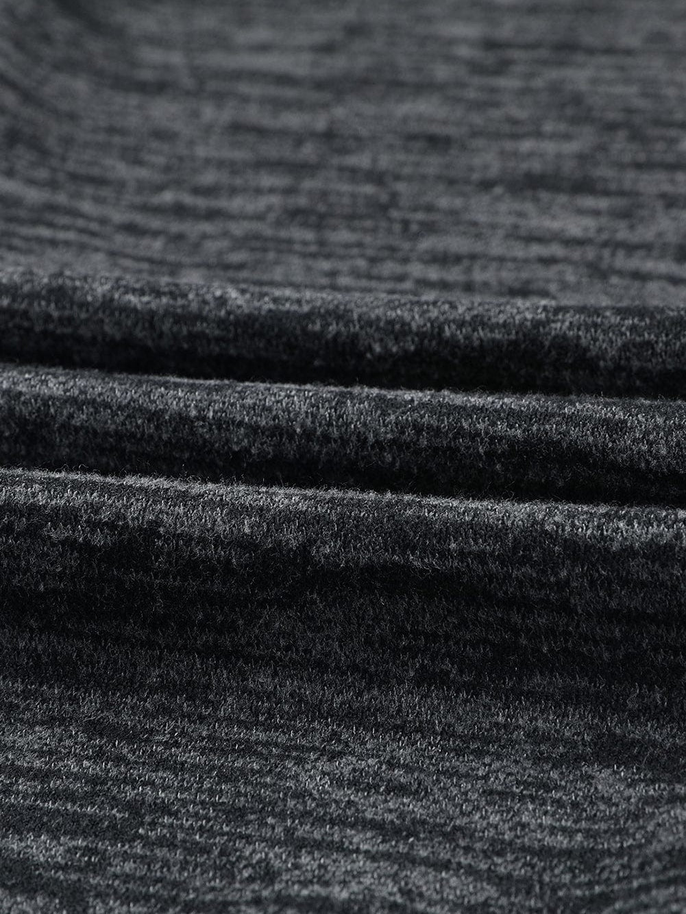 Black Heather Short Sleeve Drawstring High Waist Jumpsuit